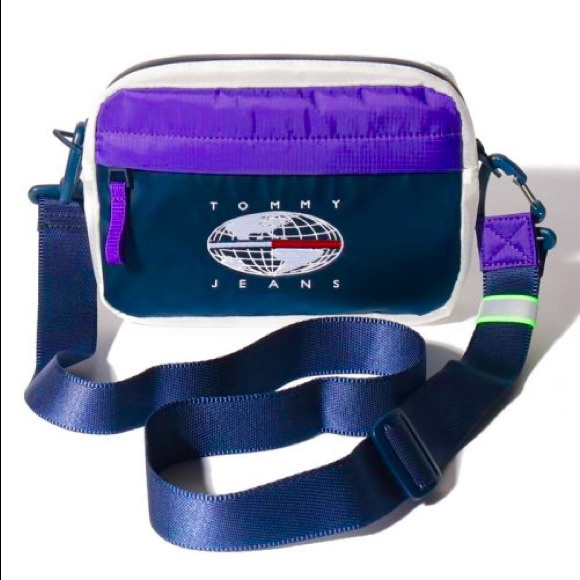 NWT Tommy Hilfiger Bag Crossbody Crossover Messenger Mens Womens Camera Jeans - Picture 5 of 11